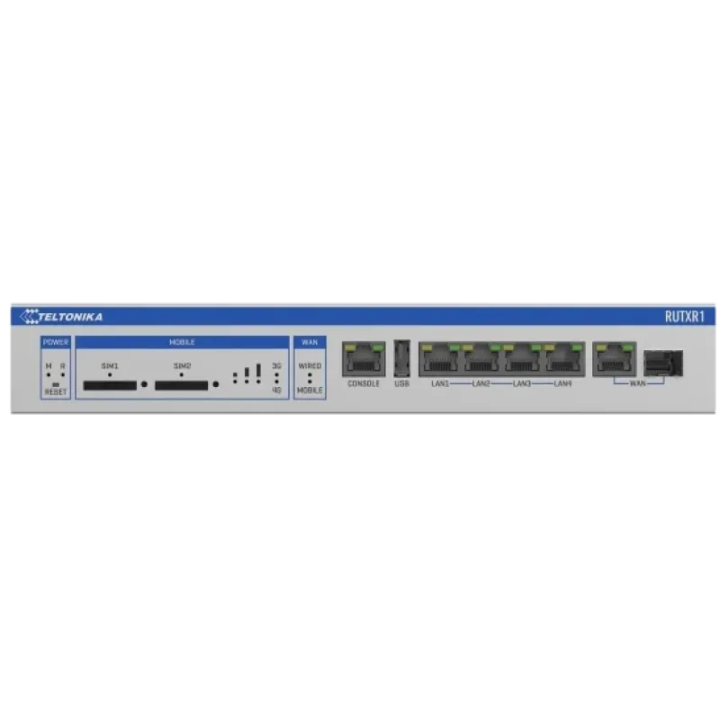 Teltonika RUTXR1 LTE SFP Промисловий стільниковий маршрутизатор
