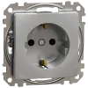 Schneider Electric Sedna Design & Elements SDD113022 з заземленням та шторками Розетка