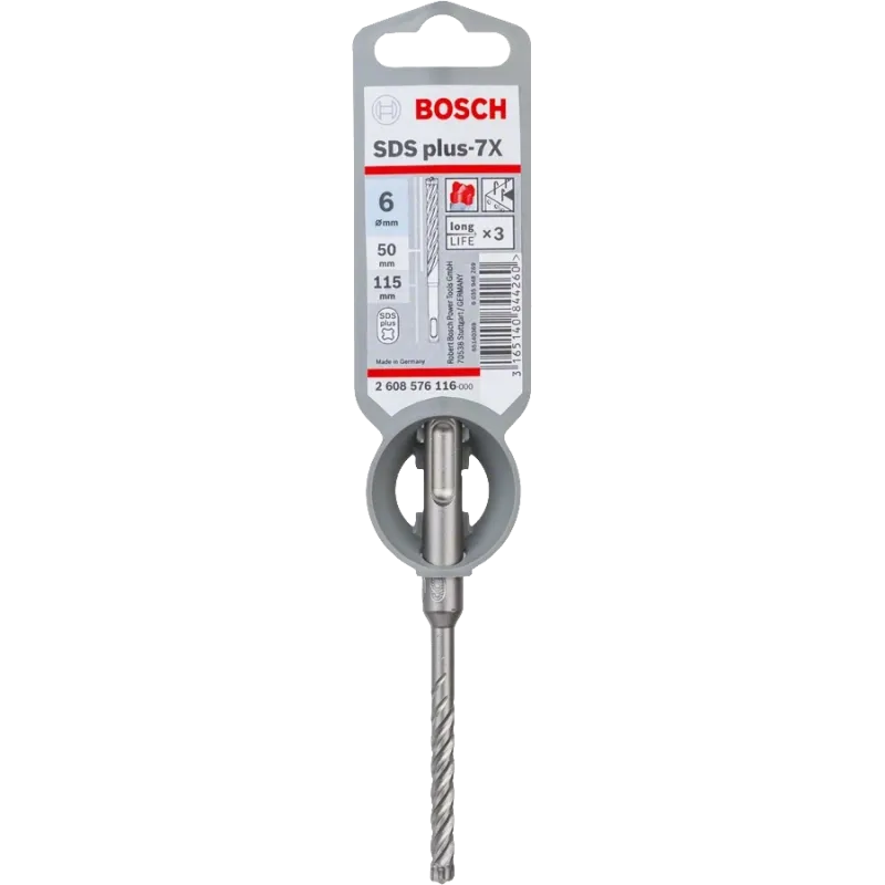 Bosch SDS Plus-7X 6x50x115 мм Бур д/арм.бетона