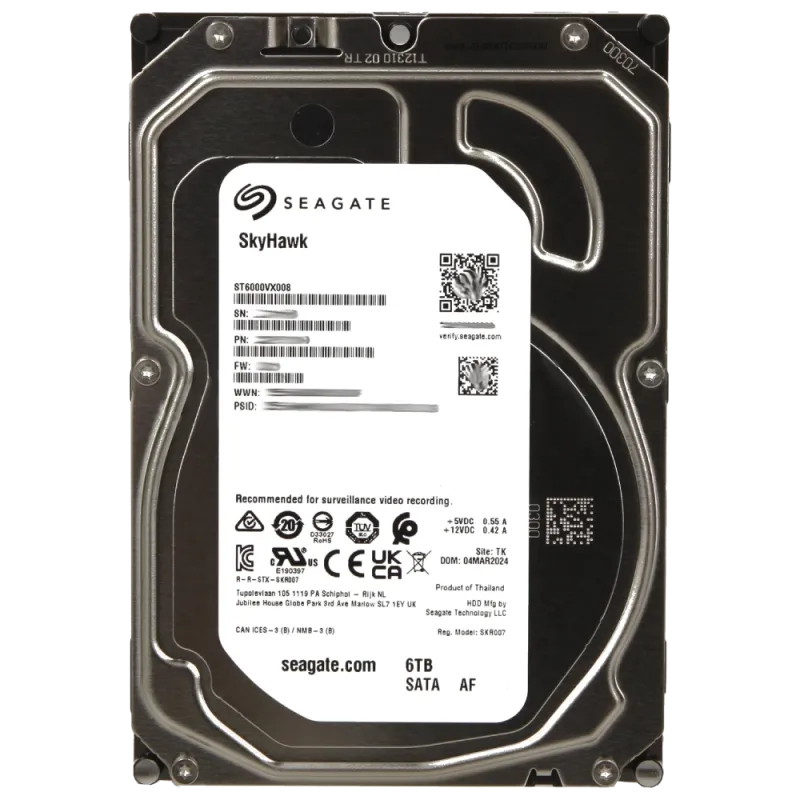 Seagate SkyHawk ST6000VX008 6Тб Жорсткий диск внутрішній