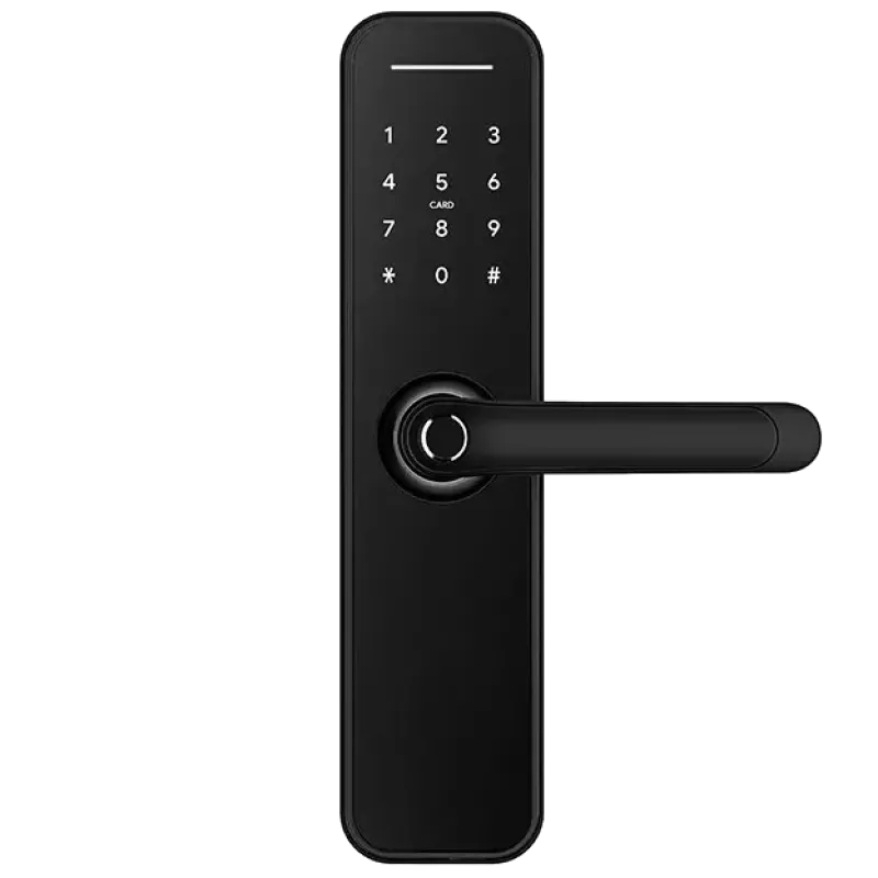 SEVEN LOCK SL-7766BF black (без врізної частини) Умный дверной биометрический замок