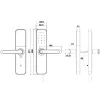 SEVEN LOCK SL-7766BF black (без врізної частини) Умный дверной биометрический замок