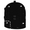 Smartbracket Ajax Hub black Часть пластикового корпуса