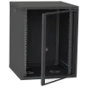 IPCOM СН-15U 600х450 скло RAL9005 Шафа серверна