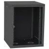 IPCOM СН-18U 600х600 Шафа телекомунікаційна двері скло (чорна)