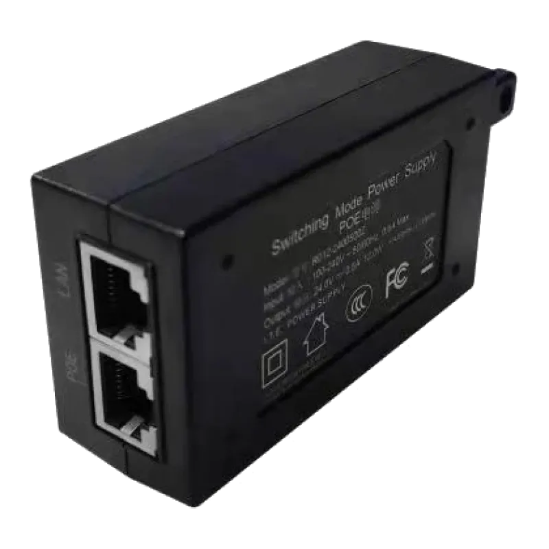 Neolight ALPHA Hybrid Black + SOLO IPW Graphite з кутком, PoE адаптер для панелі виклику Комплект відеодомофону