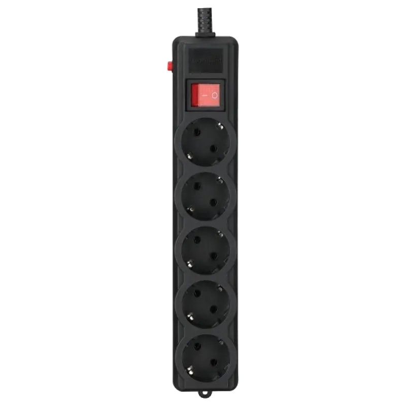 Gembird SPG5-G-10B-PRO Сетевой фильтр 3 м кабель 5 розеток