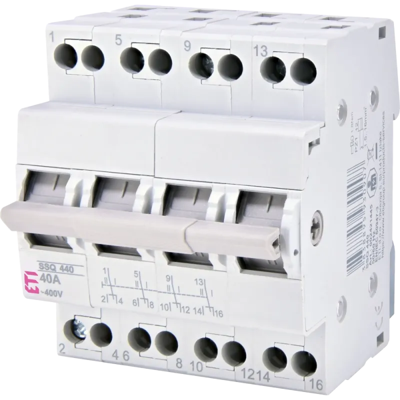 ЕТІ SSQ 440 "1-0-2", 4p 40A Переключатель нагрузки