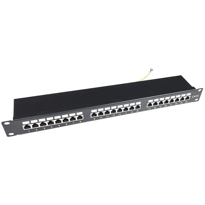 24 порта 1U 19" модульна (без модулів) STP патч-панель EServer