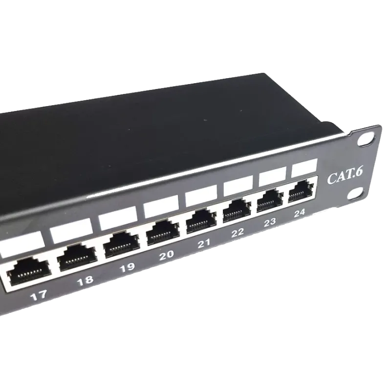 24 порта 1U 19" модульна (без модулів) STP патч-панель EServer