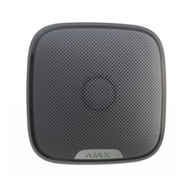 StreetSiren (black) Бездротова вулична сирена Ajax