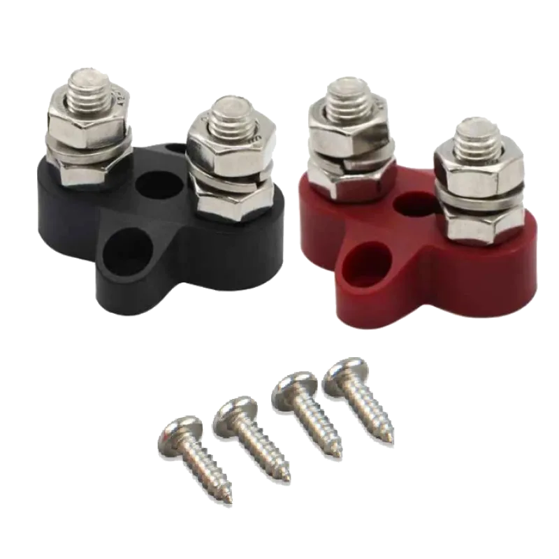 Victron Energy Dual Terminal Stud M8-linked set (1 red/1 black) Двойной набор клемм M8