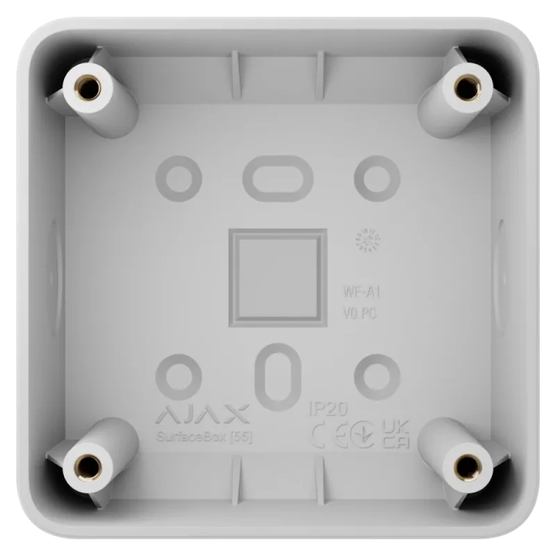 Ajax SurfaceMounting box white Монтажная коробка