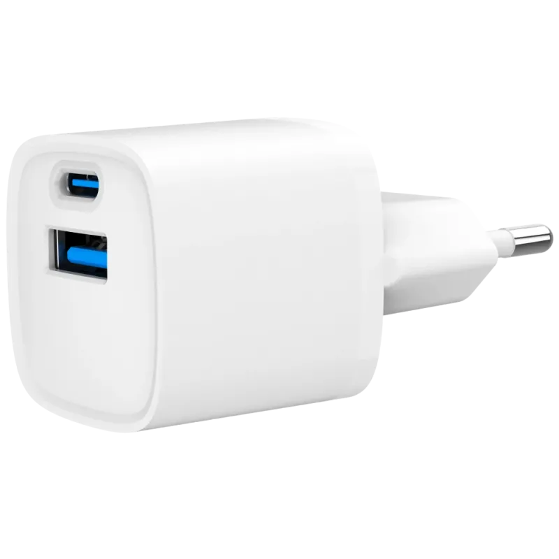 Gembird TA-UC-PDQC20-W-01 (USB Type A + USB Type C) Сетевое зарядное устройство