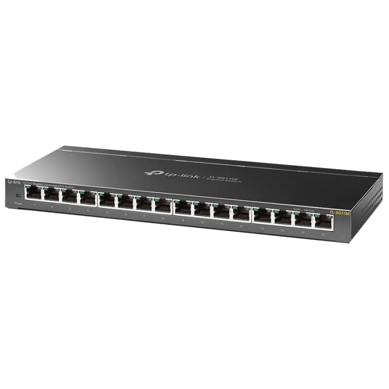 TP-LINK TL-SG116E 1000M Коммутатор 16 портов неуправляемый