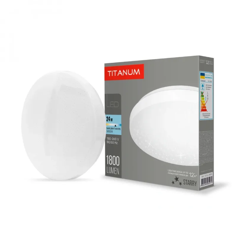 TITANUM 24W 5000K 220V LED светильник настенно-потолочный Звездное небо