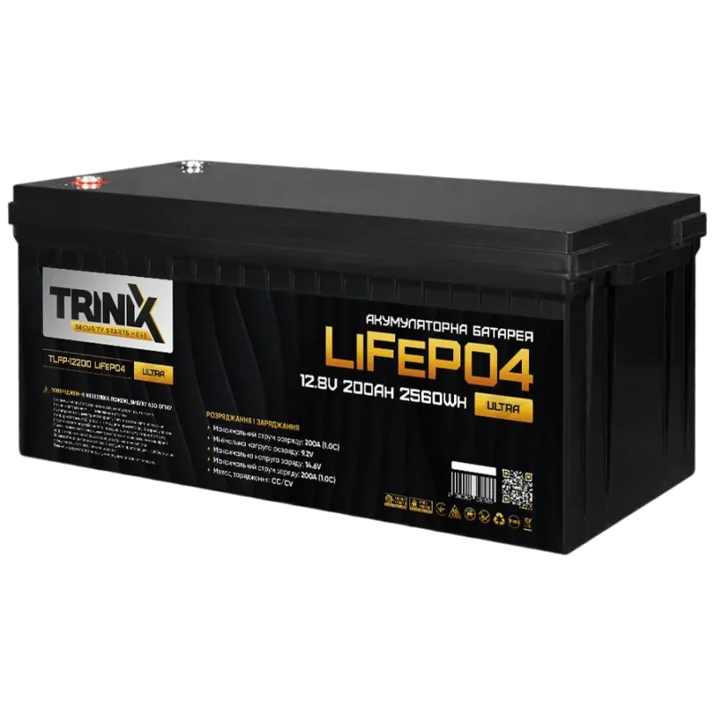 TRINIX TLFP-12200 Ultra 200А•ч 12В Литиевая аккумуляторная батарея