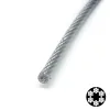 APRO 5мм (4+1мм) DIN 3055 (6x7 + FC) бухта 100м в ПВХ обплетенні оцинкований Трос