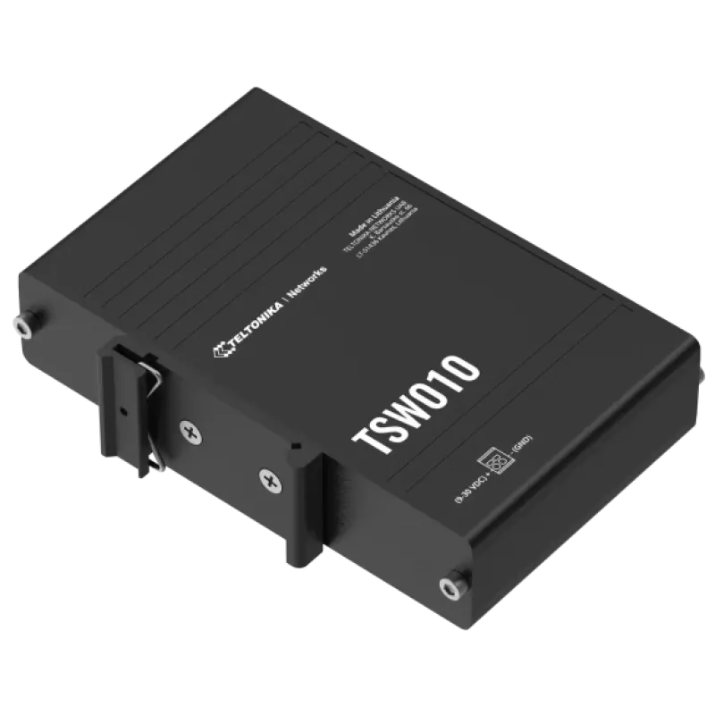 Teltonika TSW010 с монтажом на DIN-рейку Коммутатор 5 портов неуправляемый