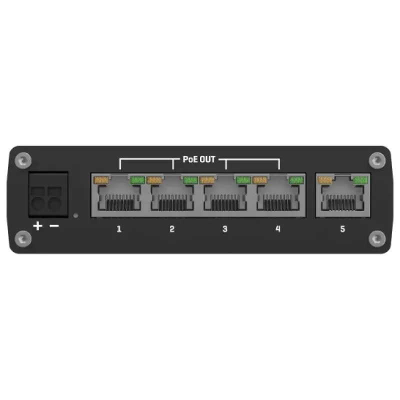 Teltonika TSW101 POE+ для использования в транспорте Коммутатор 5 портов неуправляемый