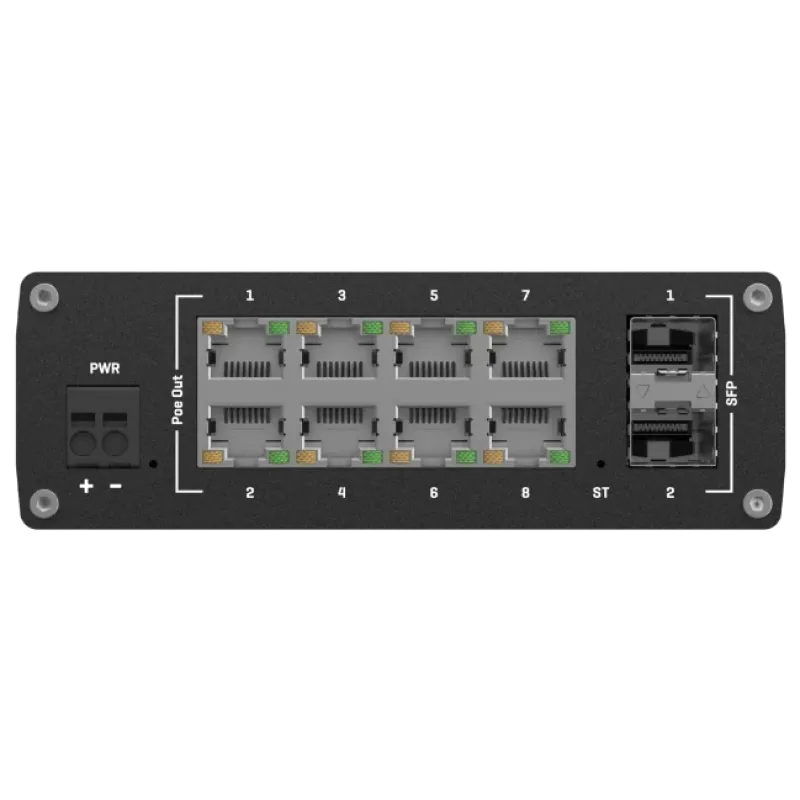 Teltonika TSW202 PoE+ Комутатор 8 портів керований
