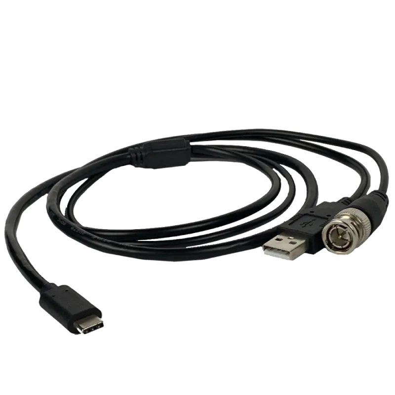 BNC + USB - Type C 1м Кабель для вывода аналогового изображения c монокуляров AGM