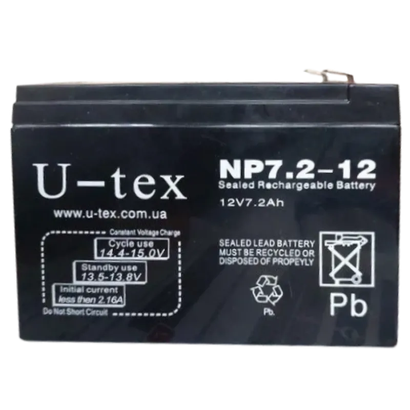 U-tex 12В / 7,2 Ah Акумулятор