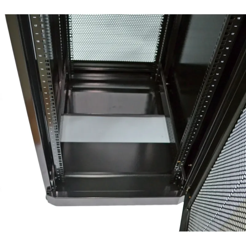 UA-MGSE4268MPB Шкаф 19" 42U, 610х865 мм (Ш*Г), усиленный, перфорированная дверь (66%), черный