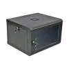 6U Шкаф 19" , 600x500x373мм (Ш*Г*В), эконом, акриловое стекло, черный