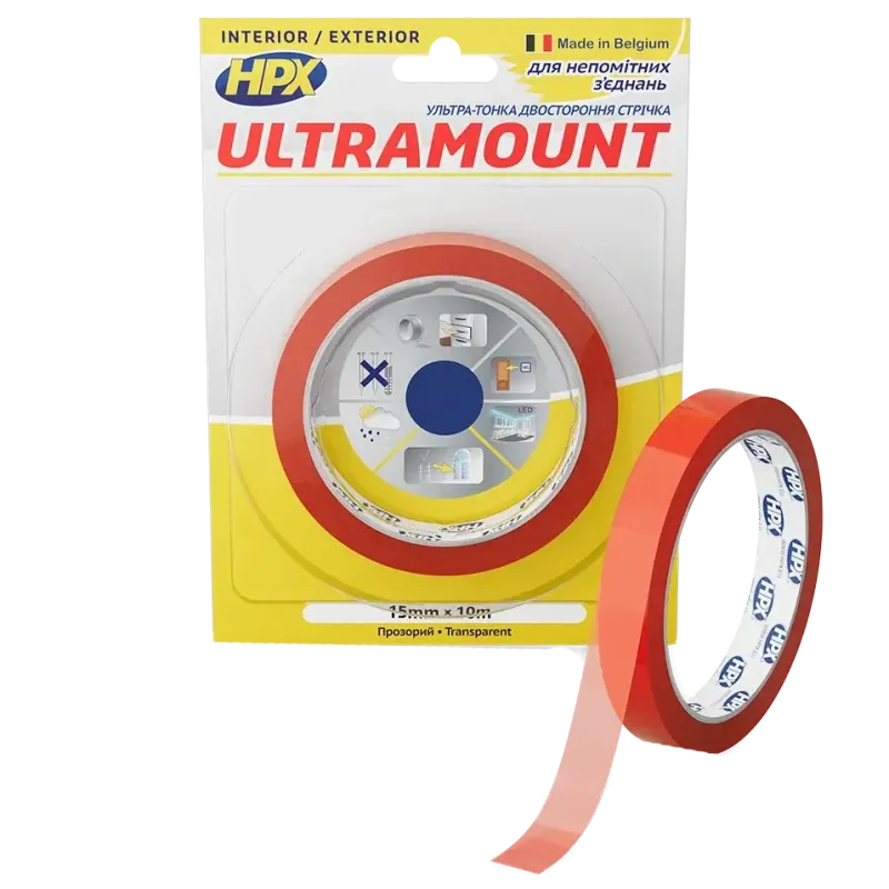 HPX UM1510 ULTRA MOUNT 15мм х 10м Стрічка двохстороння