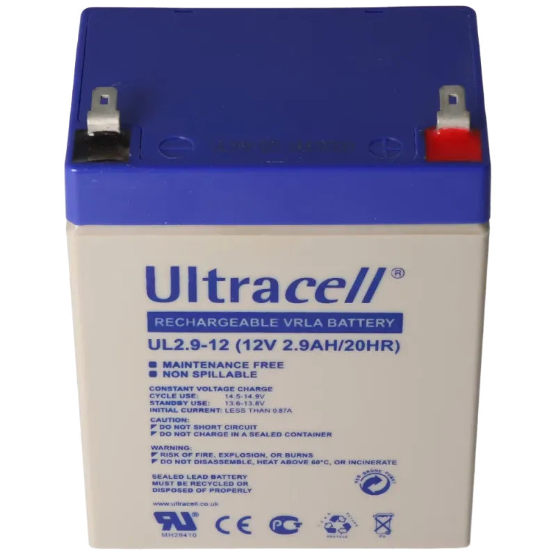 Ultracell UL2.9-12 AGM 12V 2,9Ah Акумуляторна батарея