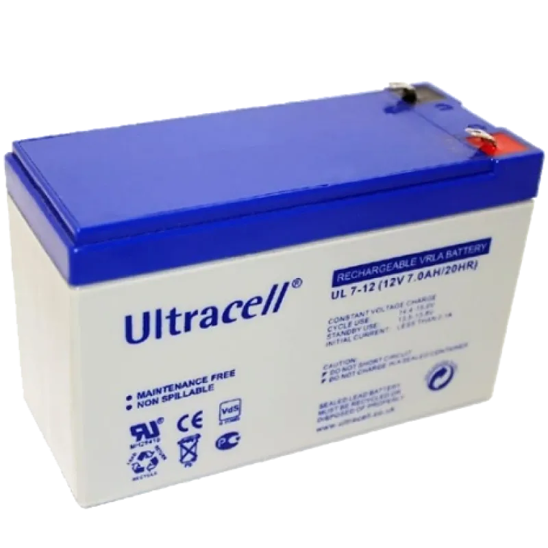 Ultracell UL7-12 7A•г 12В Свинцево-кислотна акумуляторна батарея