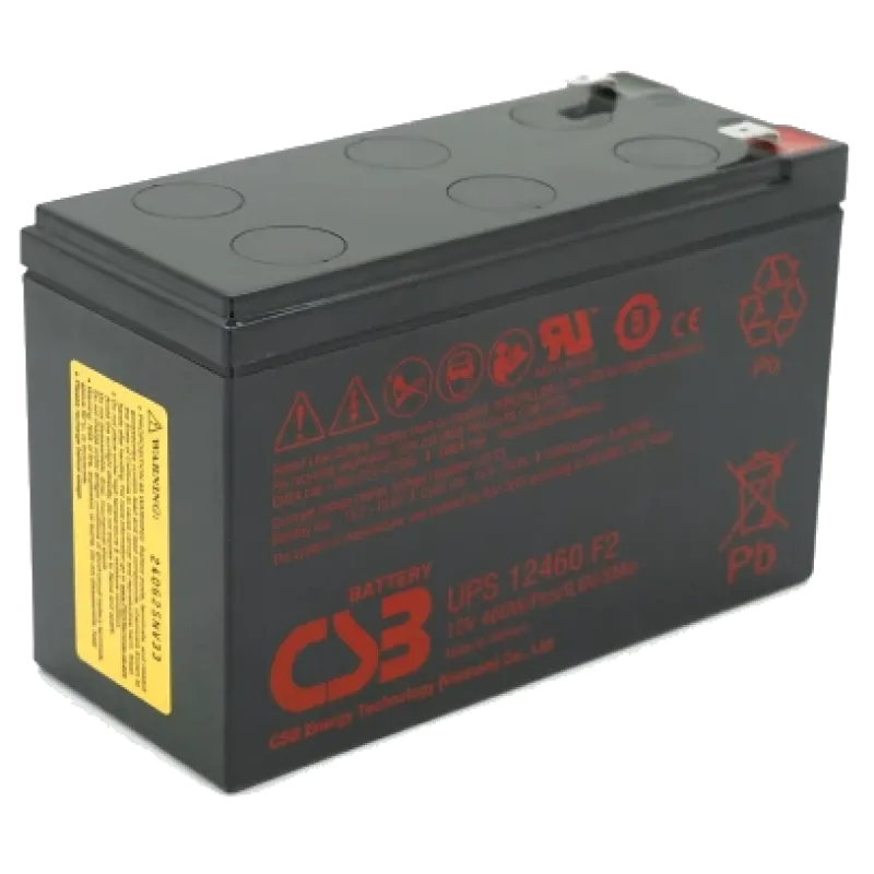 CSB UPS12460F2 9А•г 12В Свинцево-кислотна акумуляторна батарея