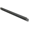 EPNew PLMN-V0801UZ Кабельный организатор 1U со щеткой, с каб. поддержкой, черный, EPNew