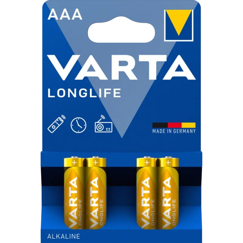 VARTA LONGLIFE BLI 4 ALKALINE Батарейка AAA