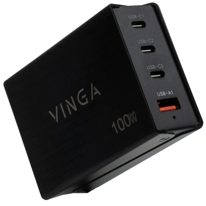 Vinga GaN 100W PD+QC Зарядний пристрій