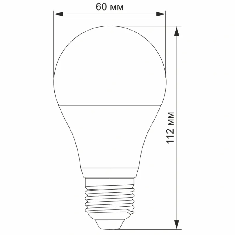 VIDEX A60e 10W E27 4100K LED лампа с сенсором освещенности