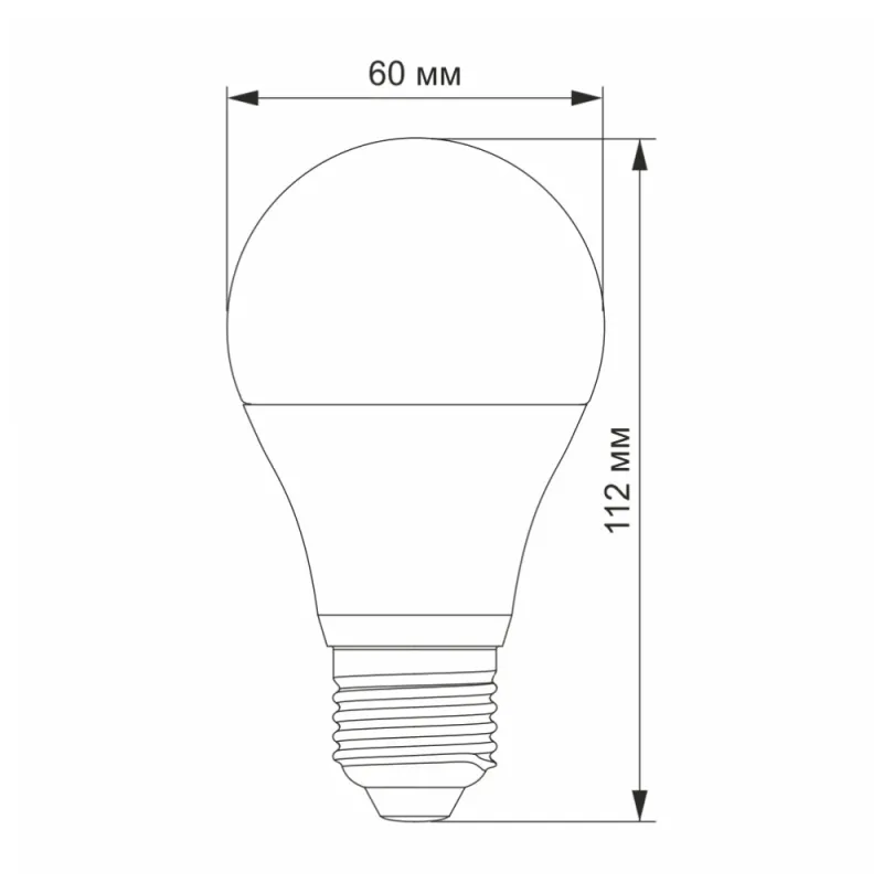 VIDEX A60e 10W E27 4100K 220V LED лампа