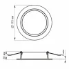 VIDEX 15W 5000K 220V LED світильник Back круглий