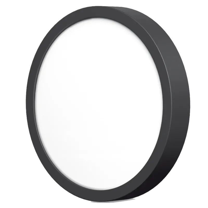 VIDEX 18W 5000K Black LED світильник круглий накладний