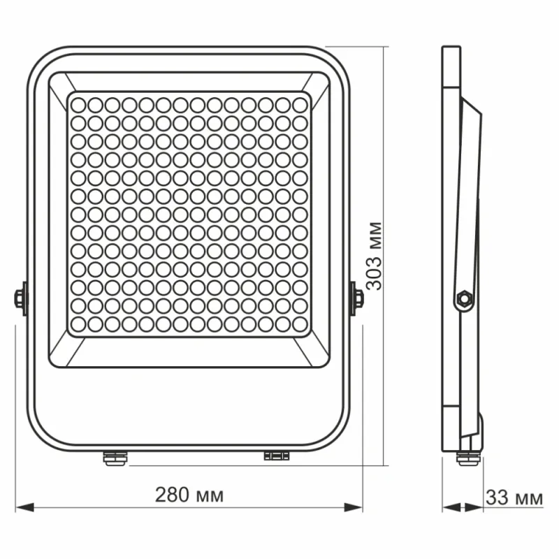 VIDEX PREMIUM 150W 5000K 220V LED прожектор