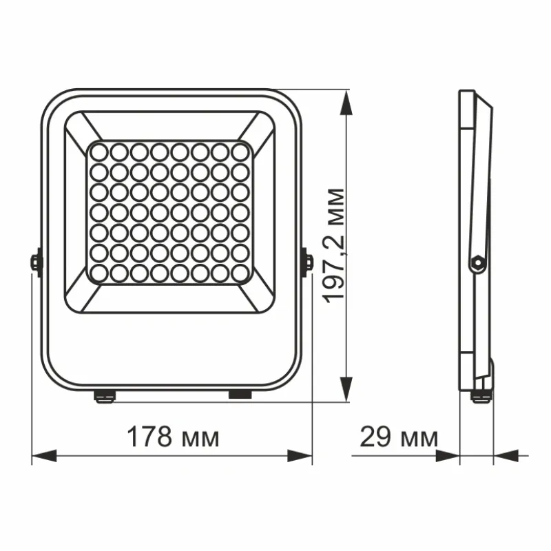VIDEX PREMIUM 30W 5000K 220V LED прожектор