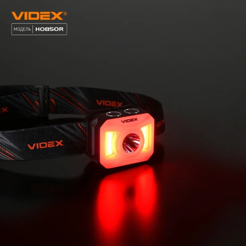 VIDEX VLF-H085-OR 400Lm 5000K Налобный светодиодный фонарик