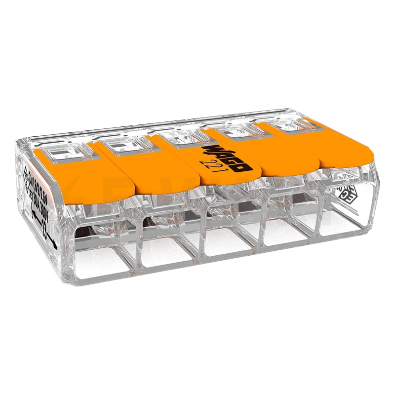 Wago COMPACT 221-615 5-проводов 0,5-6мм2 Клемма