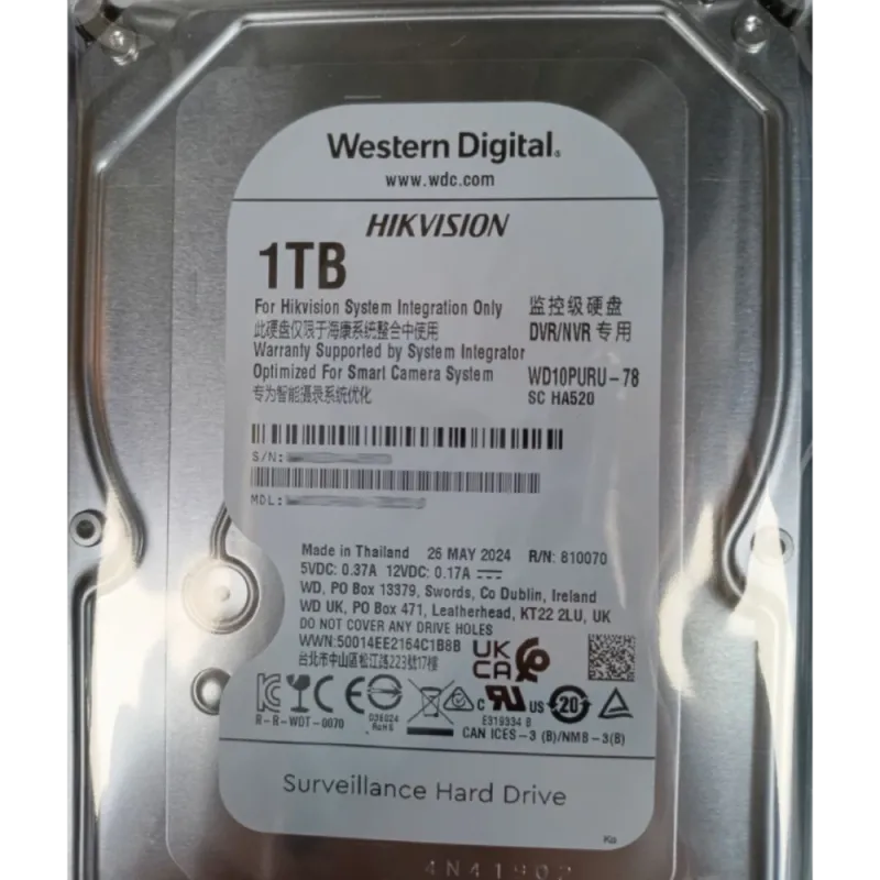 Western Digital WD10PURU-78 1Тб Жесткий диск внутренний