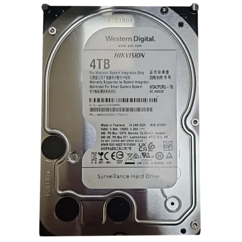 Western Digital WD42PURU-78 4Тб Жесткий диск внутренний