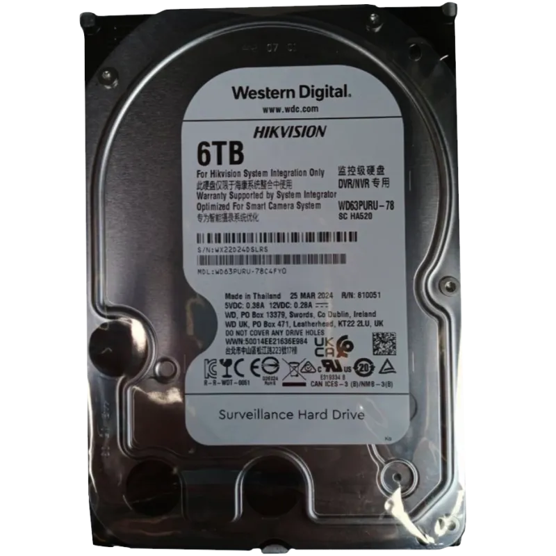 Western Digital WD63PURU-78 6Тб Жесткий диск внутренний