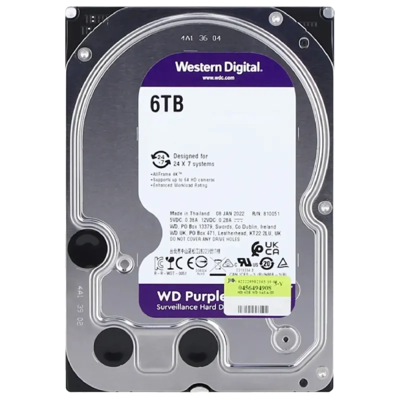 Western Digital WD Purple Surveillance WD63PURU жесткий диск