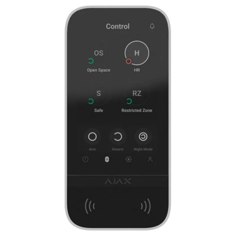 Ajax KeyPad TouchScreen (8EU) white Клавиатура