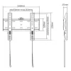 Gembird WM-42F-01 23-42" 30 кг Кронштейн для телевизора